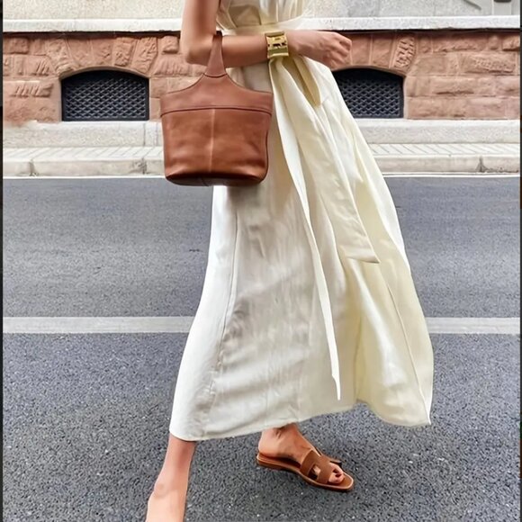 Ivory Sleeveless Maxi Dress - Picture 7 of 9